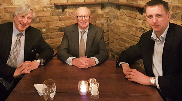 Sir Bernard Zissman with Tim Eppel and Rob Bygrave